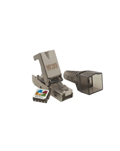 Коннектор 8P8C STP 6A (RJ-45) безынструментальный (10-0240). Разъем RJ-45. SUPRLAN в Сургуте