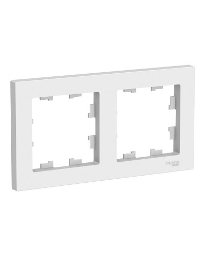 AtlasDesign рамка 2-местная универсальная, белый (ATN000102). Рамка. Systeme Electric в Сургуте