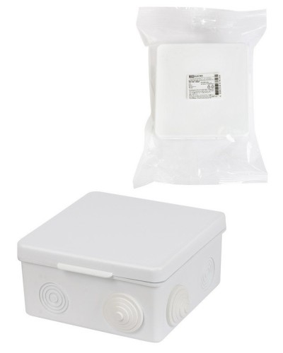 Коробка ОП 100х100х55мм, крышка, IP54, 8вх. (SQ1401-0513). Распаячная коробка. TDM ЕLECTRIC в Сургуте