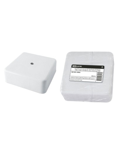 Коробка КР 50х50х20 ОП белая, IP40, с клеммной колодкой (SQ1401-0902). Распаячная коробка. TDM ЕLECTRIC в Сургуте