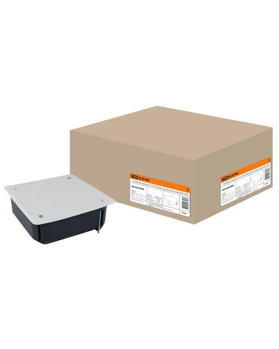 Распаячная коробка СП 115х115х45мм, крышка, метал. лапки, IP20, TDM (SQ1403-0008). Распаячная коробка СП. TDM ЕLECTRIC в Сургуте