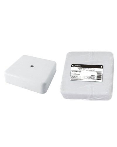 Коробка КР 75х75х20 ОП белая, IP40 (SQ1401-0903). Распаячная коробка. TDM ЕLECTRIC в Сургуте