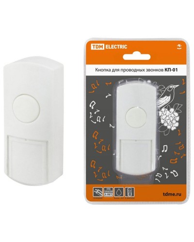 КП-01 (SQ1901-0019). Кнопка для проводных звонков. TDM ЕLECTRIC в Сургуте