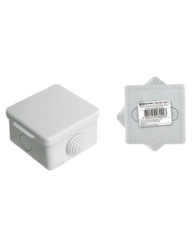 Коробка ОП 65х65х50мм, крышка, IP54, 4вх (SQ1401-0511). Распаячная коробка. TDM ЕLECTRIC в Сургуте