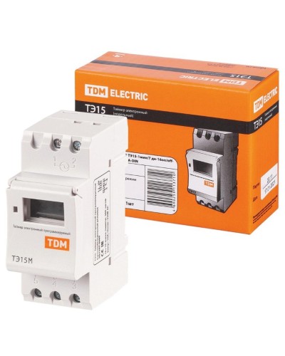 ТЭ15М-1мин/7дн-32on/off-30А-DIN TDM (SQ1503-0037). Таймер электронный. TDM ЕLECTRIC в Сургуте