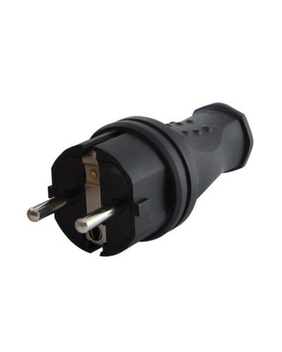 Вилка прямая 2Р+РЕ 16А 250В IP44 (SQ0612-0031). Вилка прямая каучук. TDM ЕLECTRIC в Сургуте