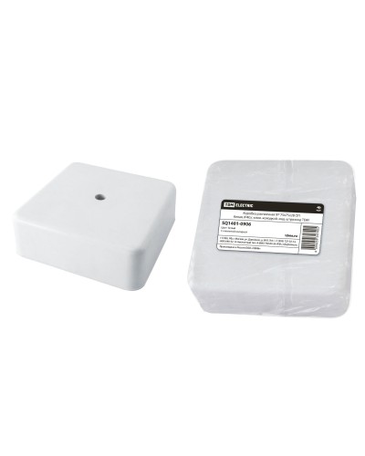 Коробка КР 75х75х28 ОП белая, IP40, с клеммной колодкой (SQ1401-0906). Распаячная коробка. TDM ЕLECTRIC в Сургуте