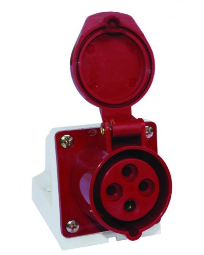 Розетка 124 стационарная 3Р+РЕ 32А 380В IP44 (SQ0602-0005). Розетка. TDM ЕLECTRIC в Сургуте