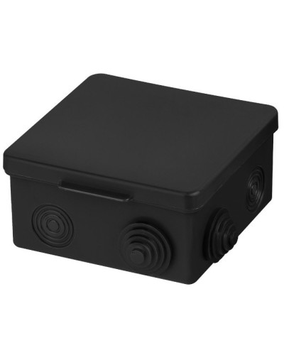 Распаячная коробка ОП 100х100х55мм, крышка, IP54, 8вх., черная TDM (SQ1401-0913). Распаячная коробка ОП. TDM ЕLECTRIC в Сургуте