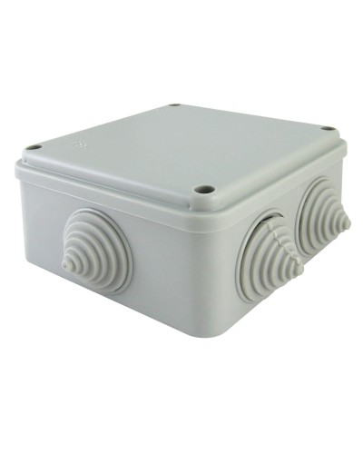 Коробка ОП 100х100х50мм, крышка на винтах, IP55, 6 вх. (SQ1401-1234). Распаячная коробка. TDM ЕLECTRIC в Сургуте