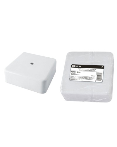 Коробка КР 75х75х28 ОП белая, IP40 (SQ1401-0905). Распаячная коробка. TDM ЕLECTRIC в Сургуте