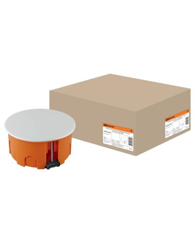 Распаячная коробка СП D80х40мм, крышка, пл. лапки, IP20, TDM (SQ1403-1025). Распаячная коробка СП. TDM ЕLECTRIC в Сургуте