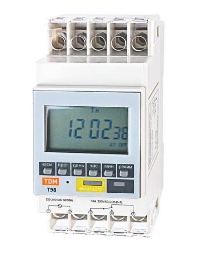 ТЭ8A-1мин/7дн-8on/off-16А-DIN TDM (SQ1503-0002). Таймер электронный. TDM ЕLECTRIC в Сургуте