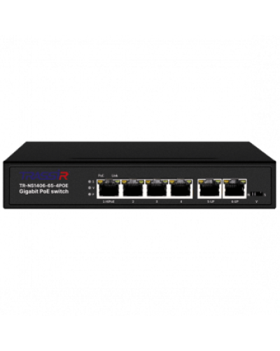 TR-NS1406-65-4POE. Коммутатор с PoE. Trassir в Сургуте