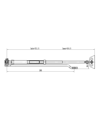 Рычаг-503 LONG. Рычаг удлиненный для доводчиков. VIZIT в Сургуте