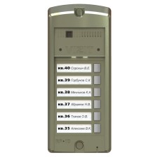 BS-306-6. Блок вызова домофона. VIZIT