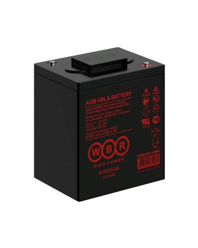 WBR EVX225-6G. Аккумулятор герметичный свинцово-кислотный. WBR в Сургуте