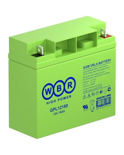 WBR GPL12180. Аккумулятор герметичный свинцово-кислотный. WBR в Сургуте