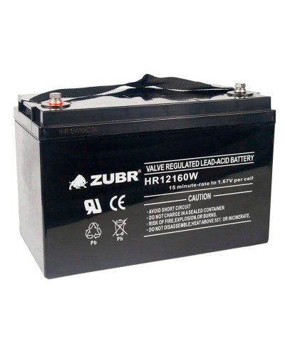 ZUBR HR 12160W (12V, 45Ah). Аккумулятор герметичный свинцово-кислотный. ZUBR в Сургуте