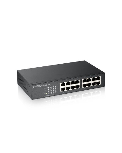 GS1100-16-EU0103F. Коммутатор 16xGE, rack 19, бесшумный. ZYXEL в Сургуте