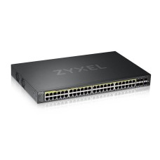 GS2220-50HP-EU0101F. Коммутатор гибридный L2 PoE+ rack 19. ZYXEL