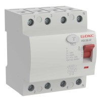 YON MAX MDL100 ВДТ, 4P, 30mA, 25A, АС (MDL100-4P2-25-AC). Автоматический выключатель дифференциальный (УЗО). ДКС
