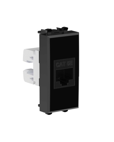 Розетка RJ-45, кат.5E, Avanti, 1 модуль, черный квадрат (4402661): Розетка компьютерная модульная в Сургуте