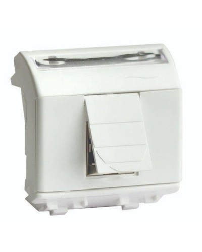 Розетка RJ-45 Brava 2 модуля слоновая кость (75450S): Розетка компьютерная с двумя разъёмами в Сургуте