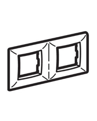 Рамка на 2+2 модуля (двухместная), слоновая кость (75012O): Рамка двухместная, Brava в Сургуте