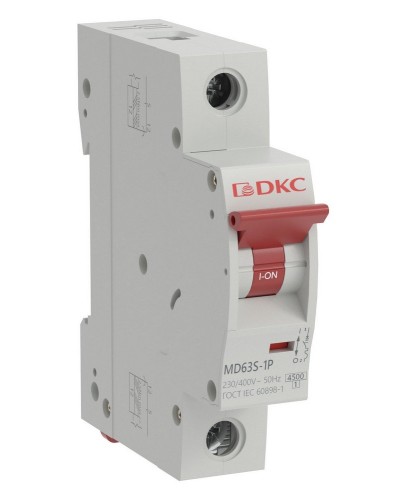 YON max MD63S 1P 63А 4,5кА C (MD63S-1PC63). Автоматический выключатель. ДКС в Сургуте