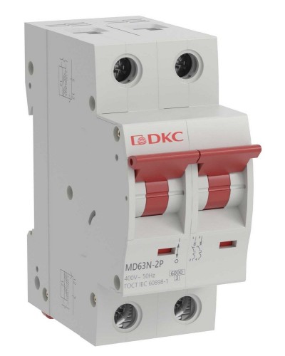 YON max MD63N 2P 10А 6кА C (MD63N-2PC10). Автоматический выключатель. ДКС в Сургуте