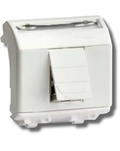 Розетка RJ-45 Brava 2 модуля белая (76450B): Розетка компьютерная с двумя разъёмами в Сургуте