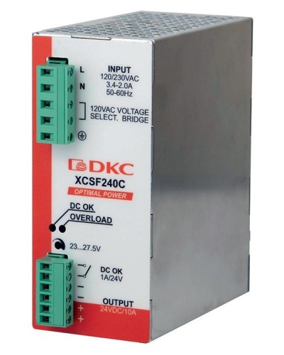 Источник питания однофазный, 240Вт, 5А, 48В (XCSF240DP). Источник питания OPTIMAL POWER однофазный, с ORing диодом. ДКС в Сургуте