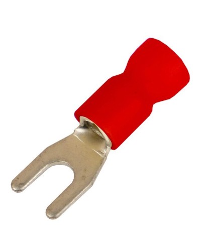 Наконечник вилочный НВИ 0,25-1,5 М6 (D6,4мм) (100 шт) (2A16P-EE-PVC). Наконечник вилочный с изолированным фланцем ПВХ. ДКС в Сургуте
