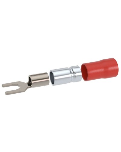 Наконечник вилочный НВИ 0,25-1,5 М3 (D3,2мм) (100 шт) (2A13P-DS-PVC). Наконечник вилочный с изолированным фланцем ПВХ, двойная гильза. ДКС в Сургуте