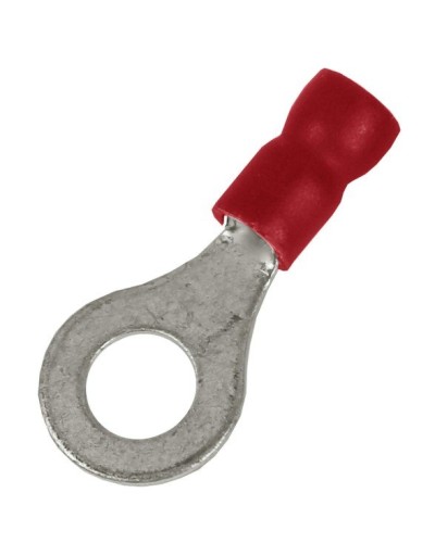 Наконечник НКИ 0,25-1,5 М4 (D4,3мм) с отверстием под винт (100 шт) (2A4P-EE-PVC). Наконечник с отверстием под винт и изолированным фланцем ПВХ. ДКС в Сургуте