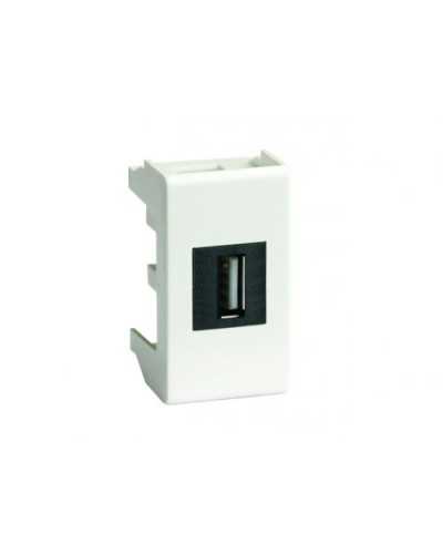 Розетка USB 2.0 Brava 1 модуль белая (76200B): Розетка USB в Сургуте