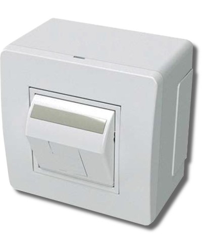 Коробка в сборе с 1 розеткой RJ45, кат.5е, белая (10665): Коробка в сборе в Сургуте