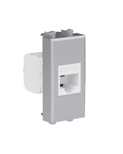 Розетка RJ-45, кат.5E, Avanti, 1 модуль, закаленная сталь (4404661): Розетка компьютерная модульная в Сургуте