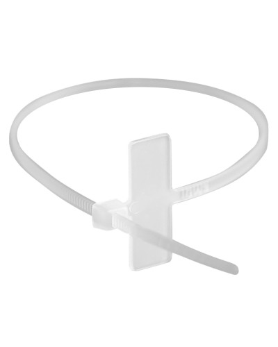 Хомут 2,5x110 белый (100шт) (252110SR-M): Хомут маркировочный, горизонтальная табличка под замком 20x9 в Сургуте