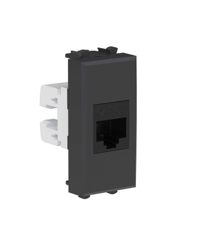 Розетка RJ-45, кат.5E, Avanti, 1 модуль, черный матовый (4412661): Розетка компьютерная модульная в Сургуте
