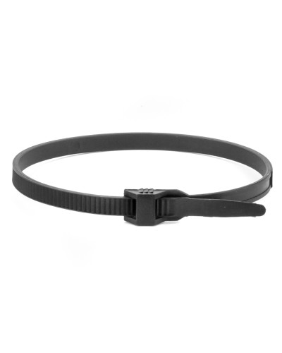 Хомут 9х300 P6.6 черный (100шт) (26502SR). Хомут с плоским замком. ДКС в Сургуте