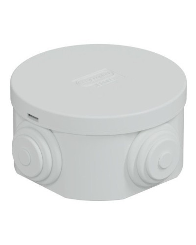 Коробка JBR065 D=65х35, 4 вых., IP44, серая (44004). Коробка монтажная. Экопласт в Сургуте