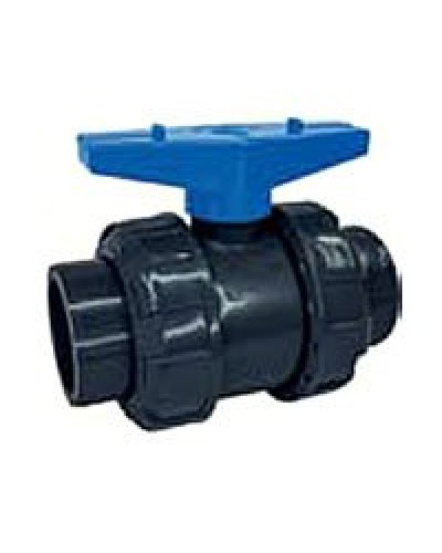 Ecoplast кран шаровый d25 (уплотнение TPV, остальное EPDM) с муфтовым окончанием (49447). Кран шаровый. Экопласт в Сургуте