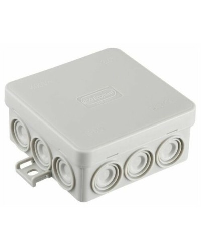 Коробка JBL085 85х85х38, 12 вых., 4P (0,15...6мм²) серая (43755HF-GR). Коробка монтажная, огнестойкая, без галогена. Экопласт в Сургуте