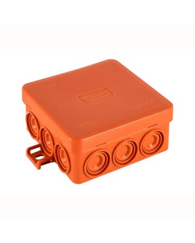 Коробка JBL085 85х85х38, 12 вых., 10P (0,15...2,5мм²) (43365HF). Коробка монтажная, огнестойкая, без галогена. Экопласт в Сургуте