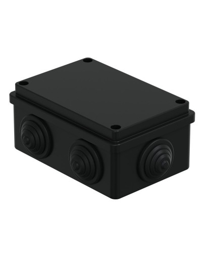 Коробка JBS120 120х80х50, 6 вых., IP55, черная (44008BL-1). Коробка монтажная. Экопласт в Сургуте
