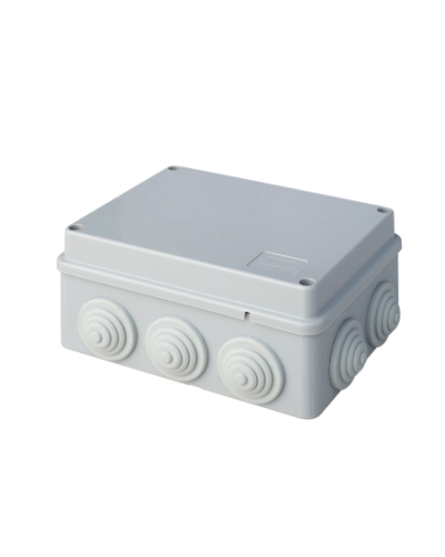 Коробка JBS150 150х110х70, 10 вых., 5P (1,5…6мм²) серая (43029HF-GR). Коробка монтажная, огнестойкая, без галогена. Экопласт в Сургуте