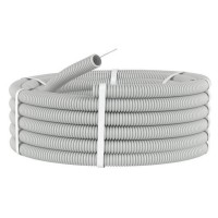 Труба HFFR тяжелая D50, серая (21150HF-GR): Труба гофрированная, с зондом, не распространяющая горение, без галогена
