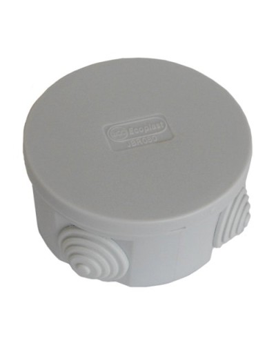 Коробка JBR080 D=80х40, 4 вых. IP44, серая (44005HF). Коробка монтажная, без галогена. Экопласт в Сургуте